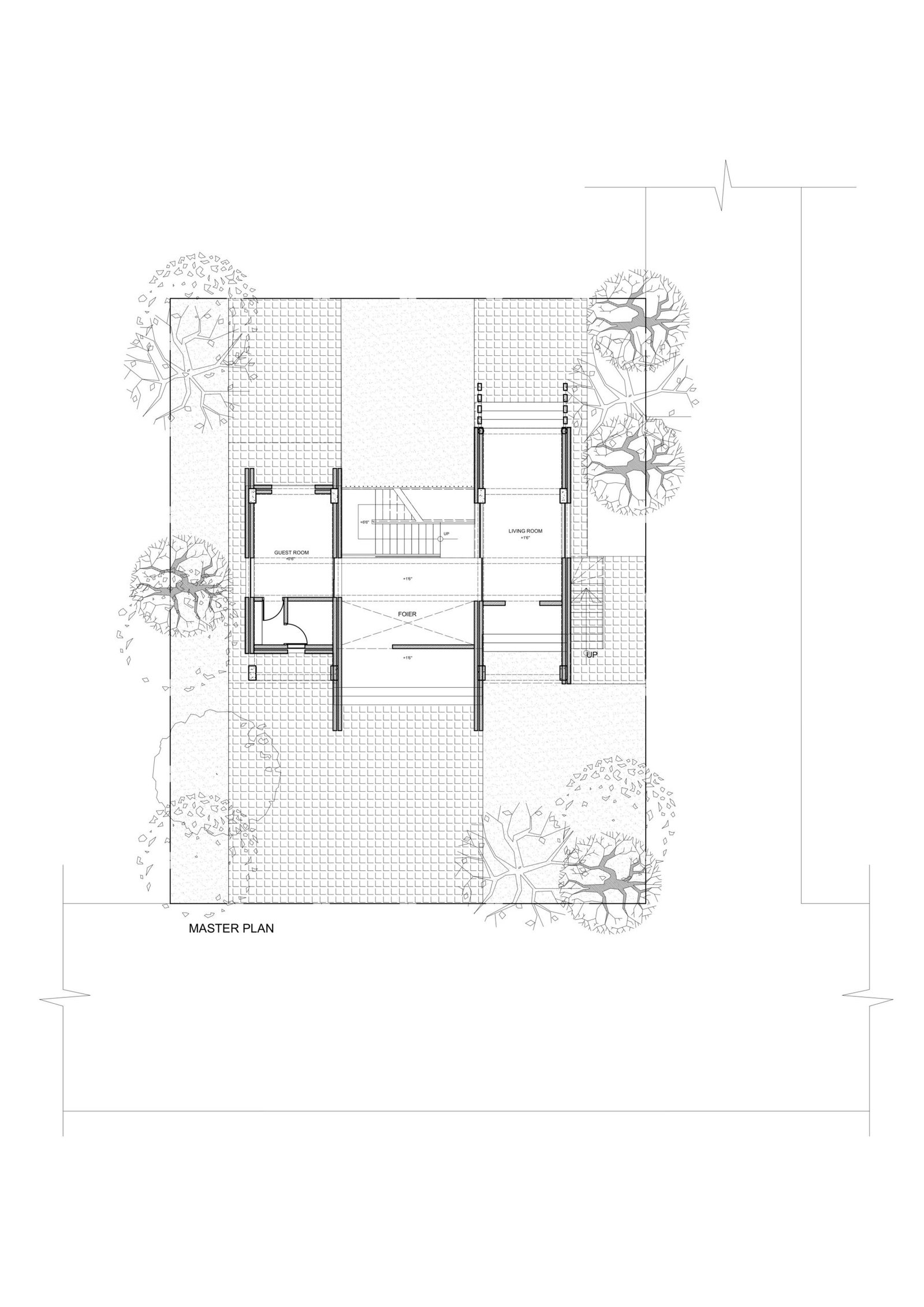 Residence for a Musician, master plan
