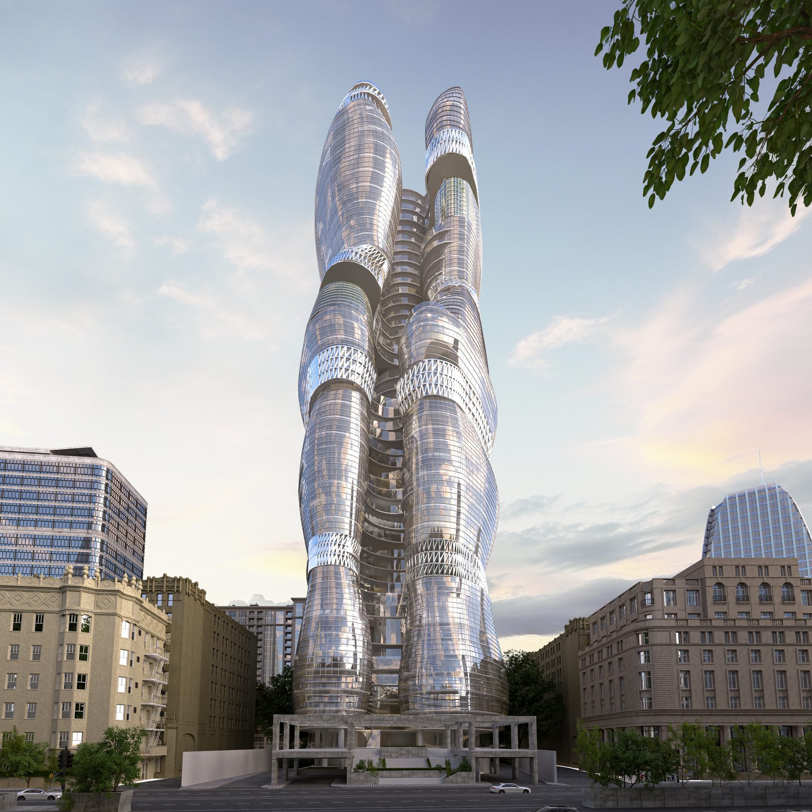 Skyscraper Study exterior visualization