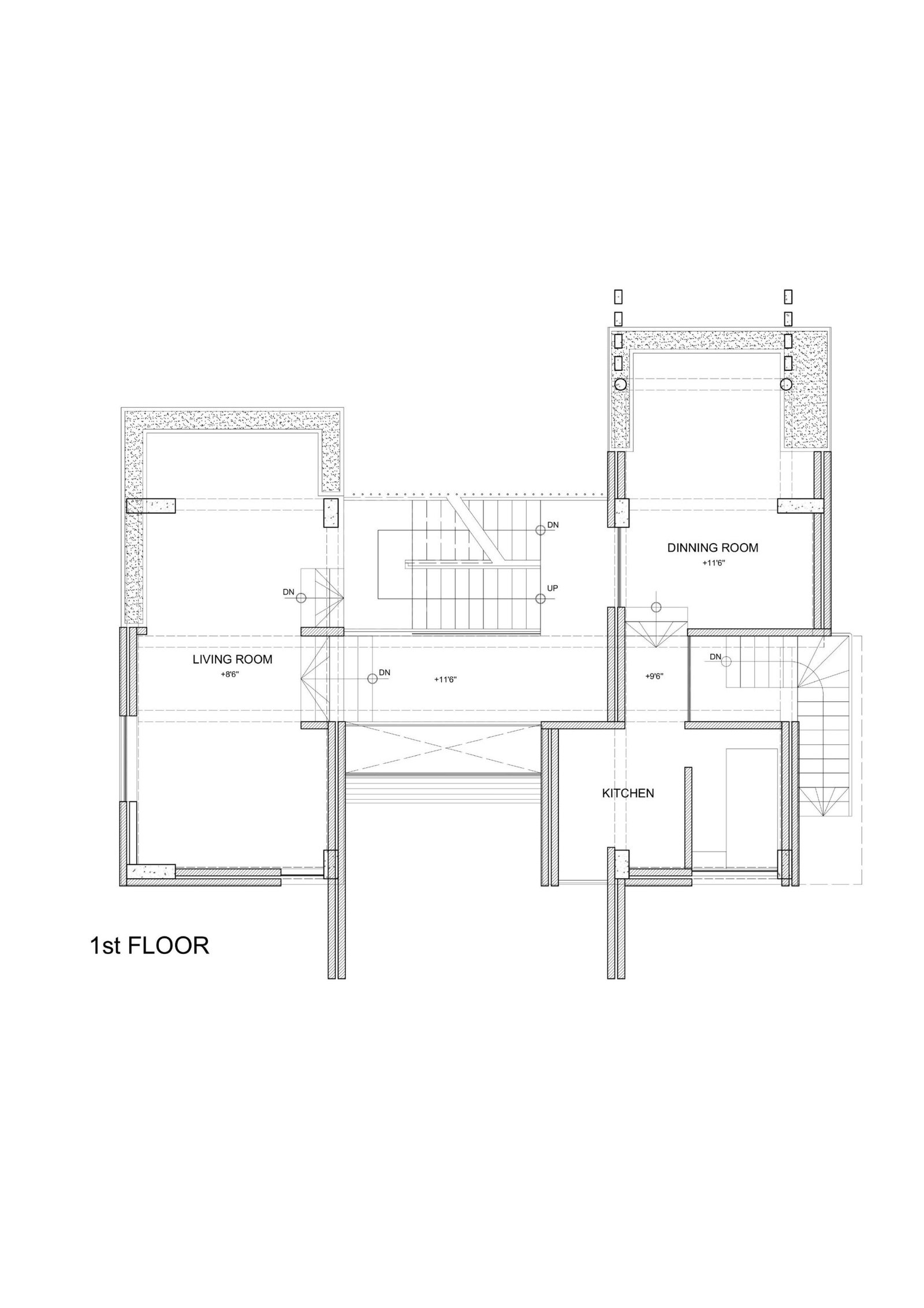 Residence for a Musician, first floor plan