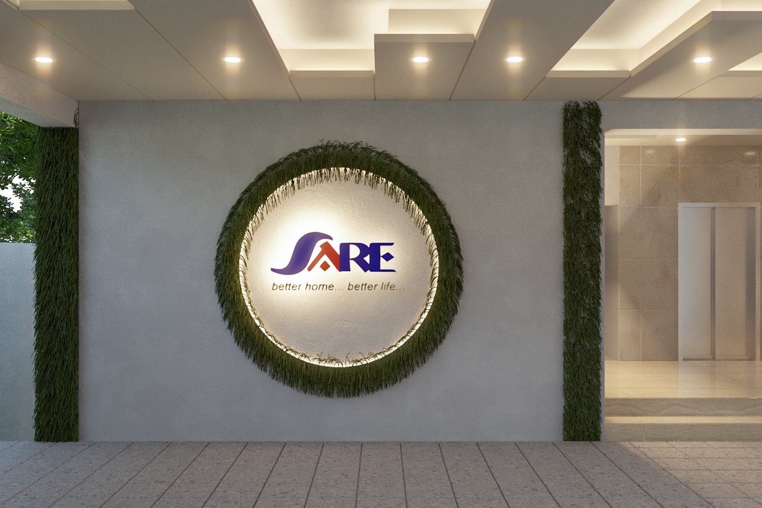 Alamin SpringField SARE branded arrival wall