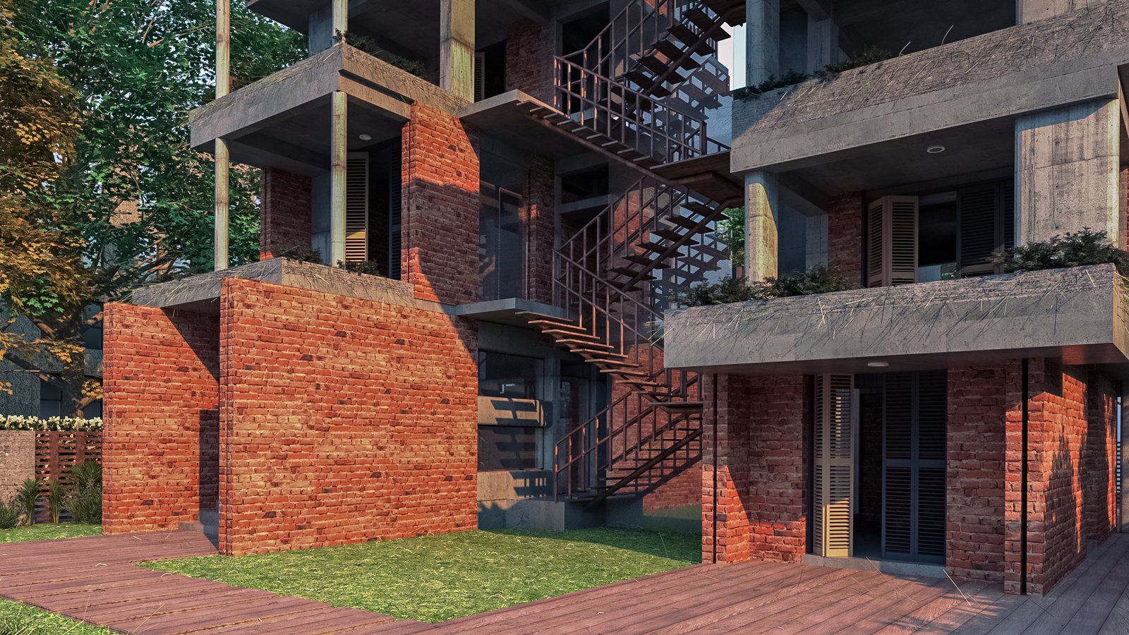 Residence render, alternate view
