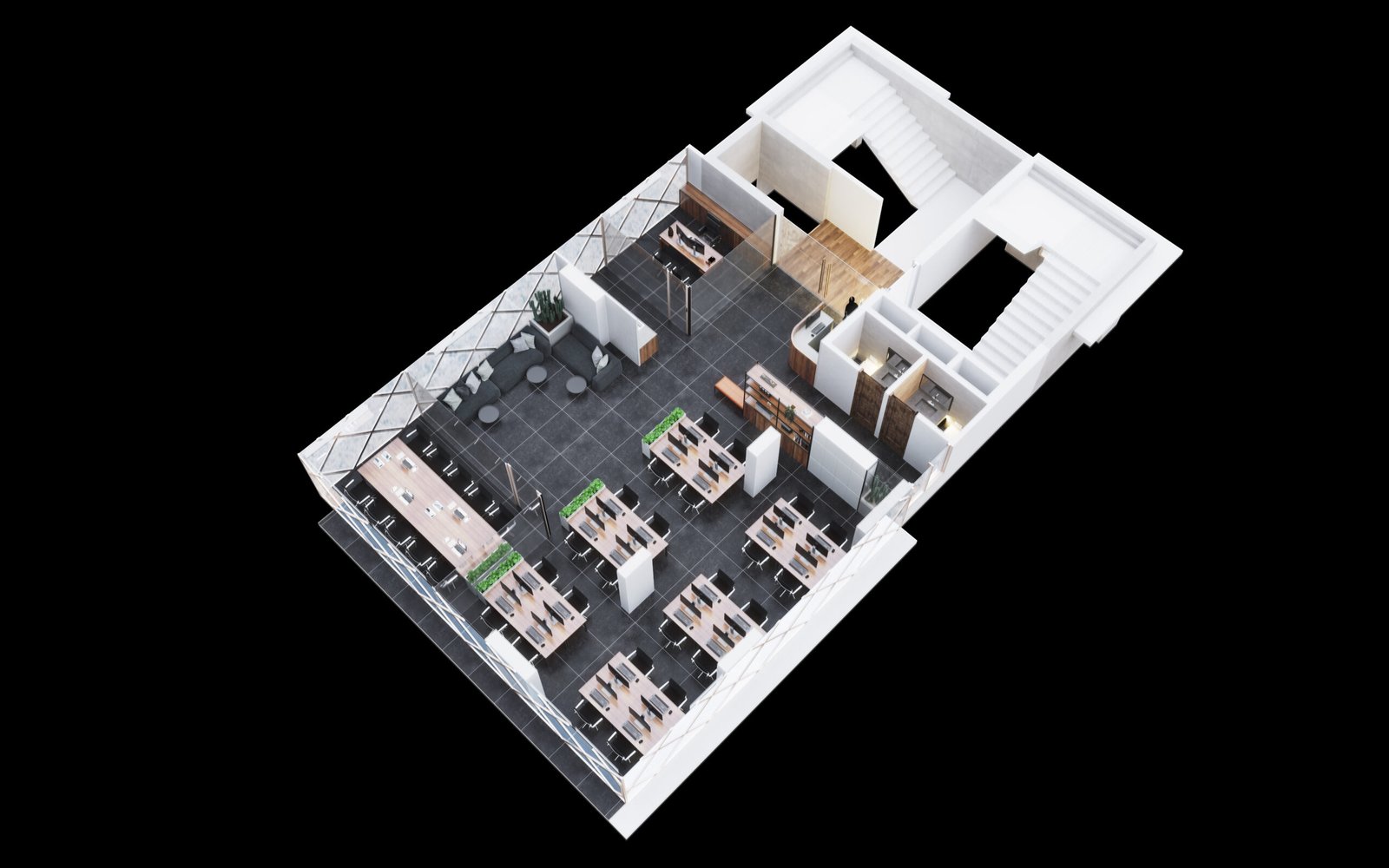 Alamin Plaza 15 — axonometric project visualization