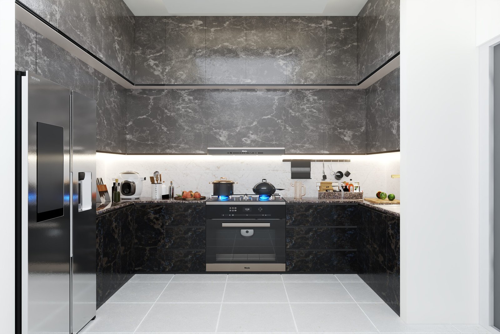 Kamruzzaman Residence kitchen design visualization
