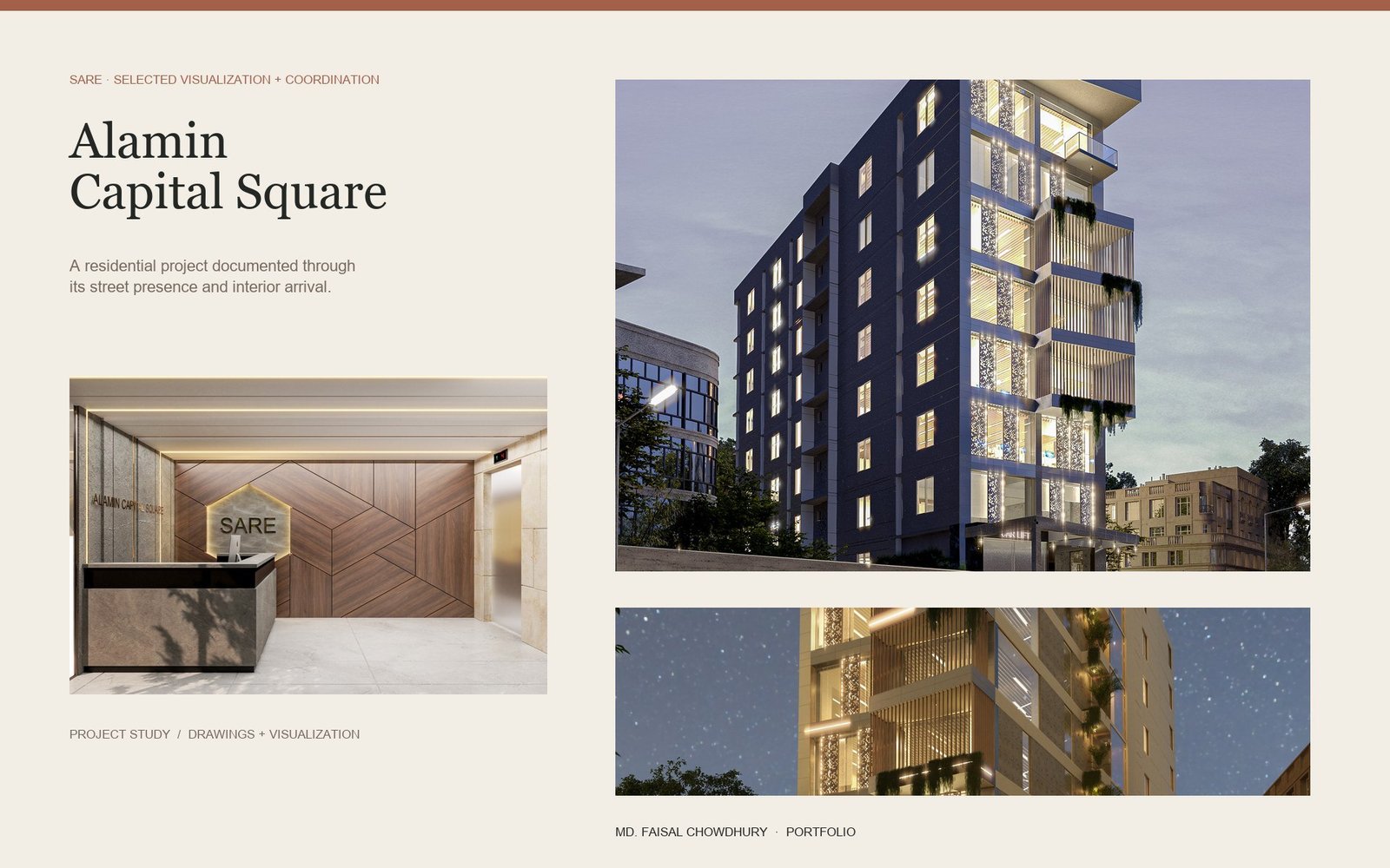 Alamin Capital Square project cover board